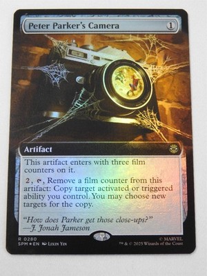 Peter Parker's Camera Foil Borderless 0280 Spider-Man Magic the Gathering Rare