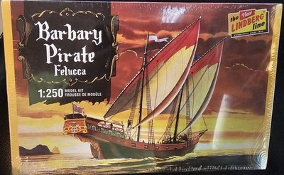 Lindberg - Barbary Pirate Felucca 1:250 Scale Plastic Model Kit HL205