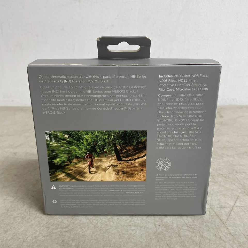 GoPro ND Filter 4-Pack for HERO13 Black  ND4, ND8, ND16, ND32 Neutral Density - Image 2 of 4