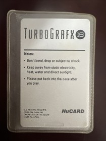 Shockman TurboGrafx-16 TG16 HuCard 1992 Hudson Soft NEC Cartridge