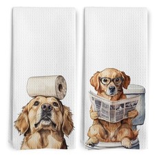 Funny Hand Towels Gifts for Women, Dog Lovers Mom Gifts Golden Retriever