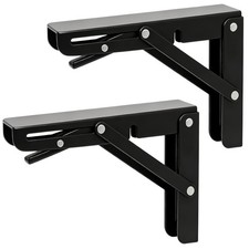 Soporte de Estante Plegable 14" Acero Inoxidable Soporte Plegable Carga 330lbs, Paquete de 2