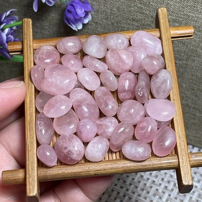rose powder pink Stone gravel reiki healing crystal fish tank decorations 50g