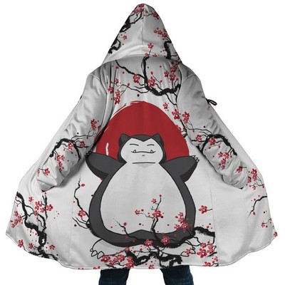Snorlax Cherry Blossom Pokemon Dream Cloak Coat