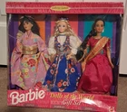 VTG 1995 Mattel Barbie Dolls Of The World Gift Set #15283-Japan/Norway/India NIB