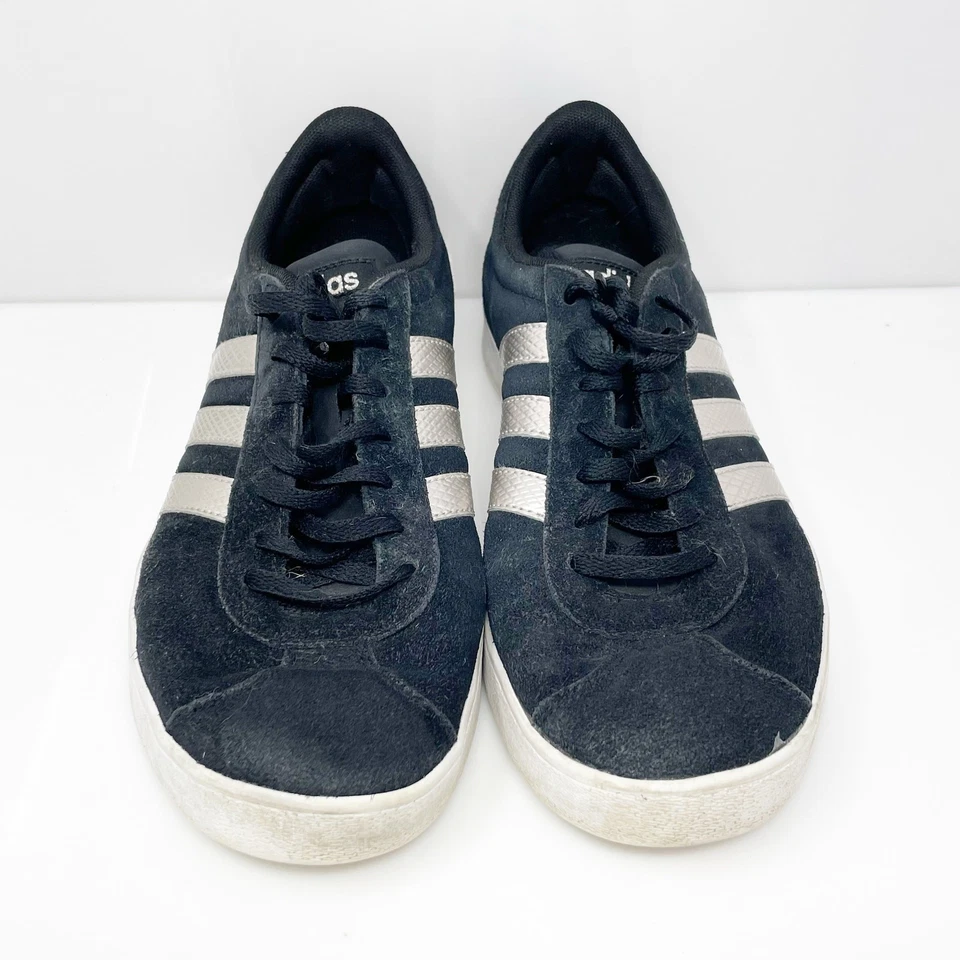 Adidas Womens VL Court 2.0 EE6784 Black Casual Shoes Sneakers Size 10 - Image 3 of 4