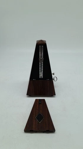Wooden Pyramid Metronome Brown Vintage Style Music Practice Tempo (B4.4)
