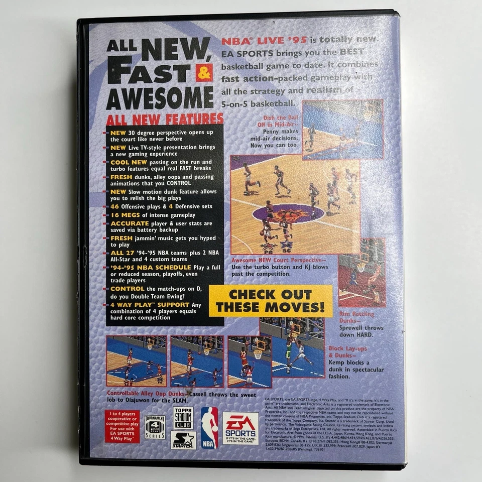 NBA Live 95 (Sega Genesis, 1994) - Image 3 of 3