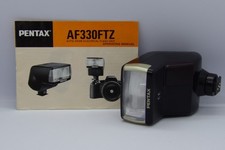 VTG Asahi Pentax AF 330FTZ Flash With Owners Manual Tested/Working