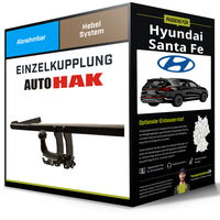 Abnehmbare AnhäNgerkupplung FüR Hyundai Santa Fe 18-20 Iv Typ Tm Auto Hak Neu