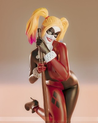 Harley Quinn Classic DC Comics | Garage Kit DIY Figur Statue BEMALT 3D Modell
