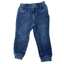 Levis Toddler Knit Jogger Jeans Medium Wash Blue Elastic Waist 24M 7772-M69