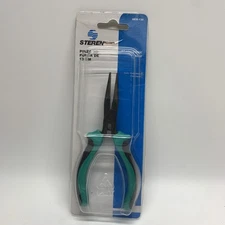STEREN Electrical Needle Nose Pliers 5 Inch Drop Forged Carbon Steel