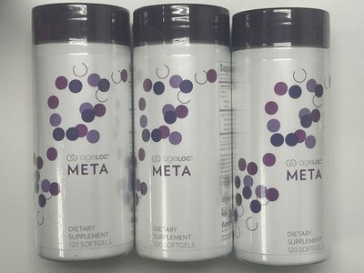 3packs Nuskin Nu Skin Ageloc Meta Dietary USA Made 120 caps Exp 2028!!