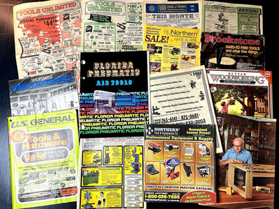 Vintage Tools Catalogs/Mailers Lot of 14 / 1981-2002 / Great Design & Nostalgia!