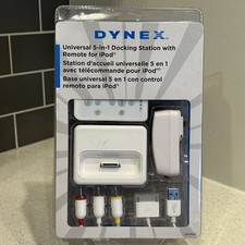 Dynex Universal iPod 5-in-1 Docking Station With Remote, Audio  Video Output