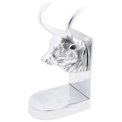 Buchstützen Silber Aluminium Dekorative Stylische Bücherregal-Organizer vidaXL