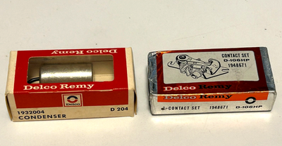 #ad NOS Delco Remy 1965 1974 Chevy High Perf SBC BBC D106HP Points amp; D204 Condensor $59.99