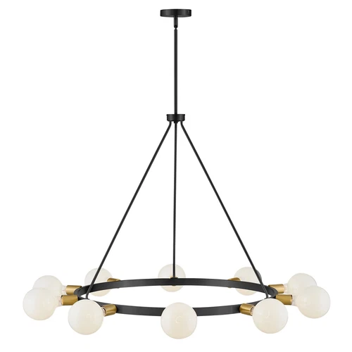 Large Single Tier Chandelier - Picture 2 of 6