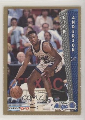 1992-93 Fleer Team Night Sheets Orlando Magic Singles Nick Anderson x1r