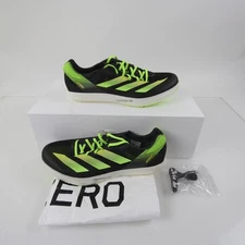 adidas adizero Track Cleat Men's Black/Lime Green New without Box