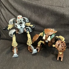 LEGO Bionicle lot 8560 Bohrok Pahrak & Pohatu Nuva incomplete 2003 stone Toa 