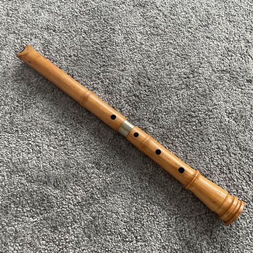Shakuhachi Japanisch Traditionell Bambus Flute Instrument Mit Kappe