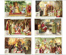 Obrazy kupca / Liebig - seria 851 - Życie św. Ludwika - kompl