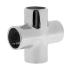 Boat Hand Rail Fittings 4 Way 1" Tube 90 Degree 316 Marine Grade Stainless Steel