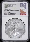2017-W $1 Burnished American Silver Eagle NGC MS 70 | Mercanti Signed FDOI