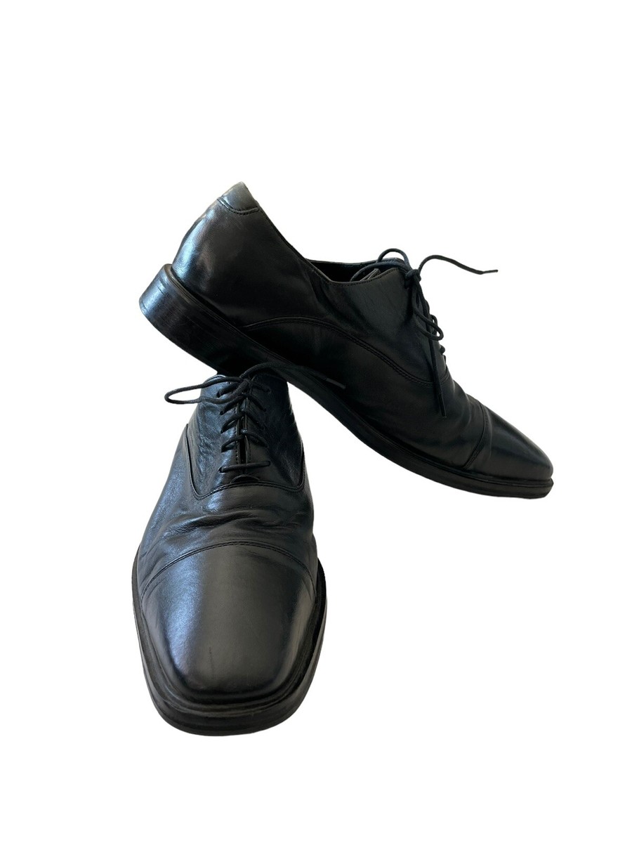 Cole Hann NikeAir Leather Derby Dress Shoes Black Men display picture 2