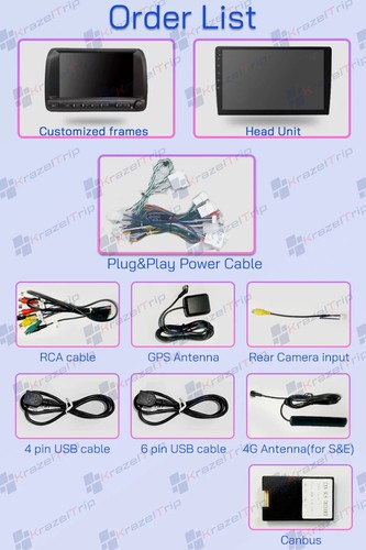 8 Core Car Radio for Toyota Crown 11 S170 1998 -2005 Carplay Andriod Auto 4G DSP - Picture 7 of 37