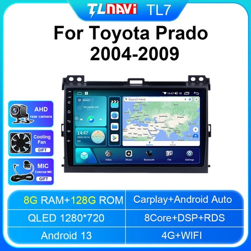 Carplay AndroidAuto Car For Toyota Land Cruiser Prado 120 2004-2009 Player GPS - Picture 38 of 48
