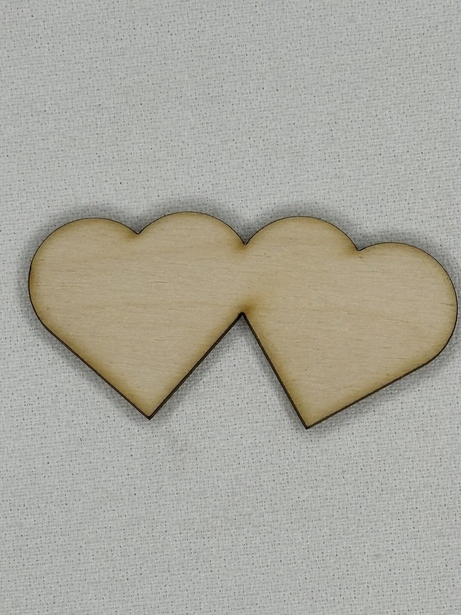 Double Heart Shape Cut Out Double Outline Heart Shape Icon | Premium