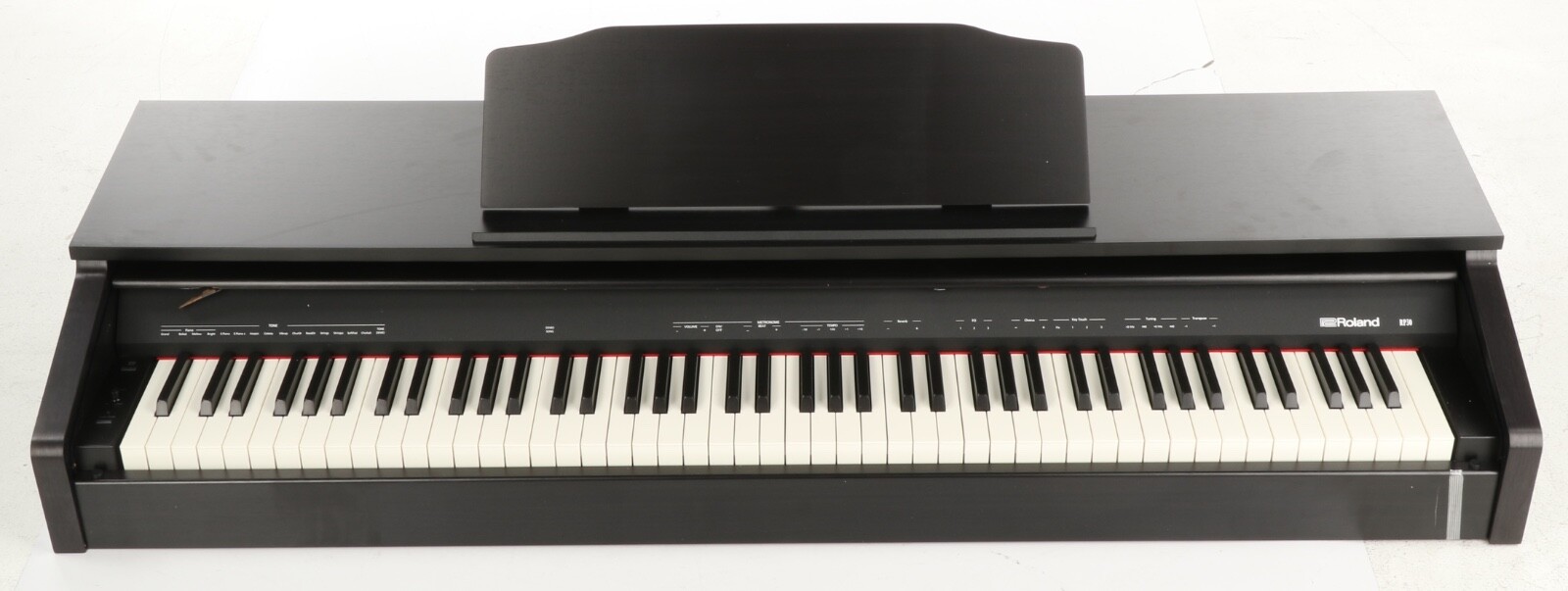 Roland RP30 Digital Upright Piano with Bench - Black - Damaged Keyboard Cover