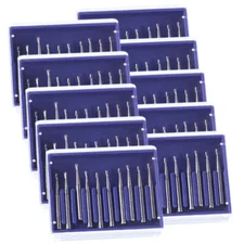 10-100pcs Dental Tungsten Carbide Burs Ball Round Type FG #1 #2 #3 #4 #5 #330