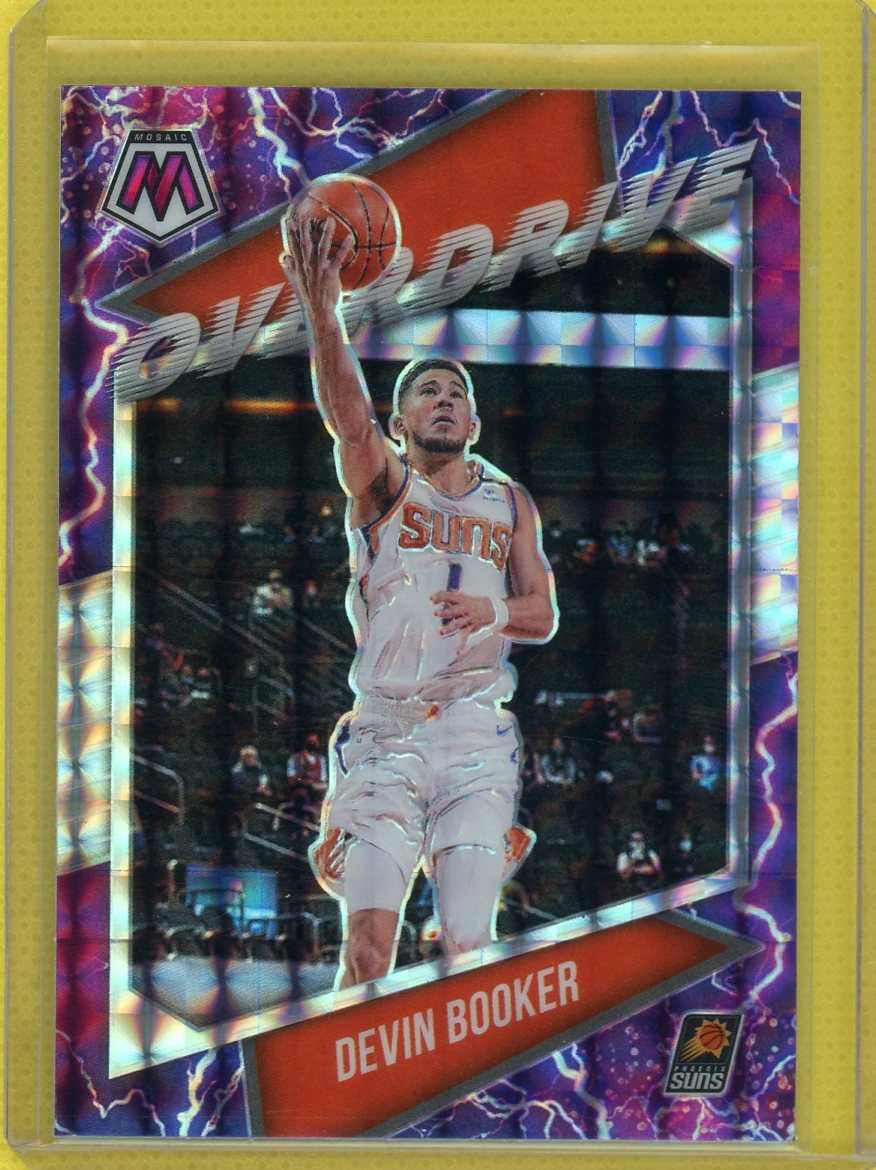 2020-21 Mosaic Basketball Devin Booker Overdrive Prizm #20