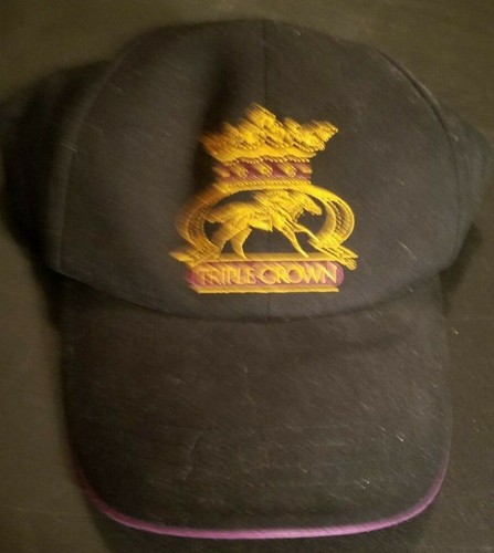 Triple Crown Cap, Black W/ Gold and 