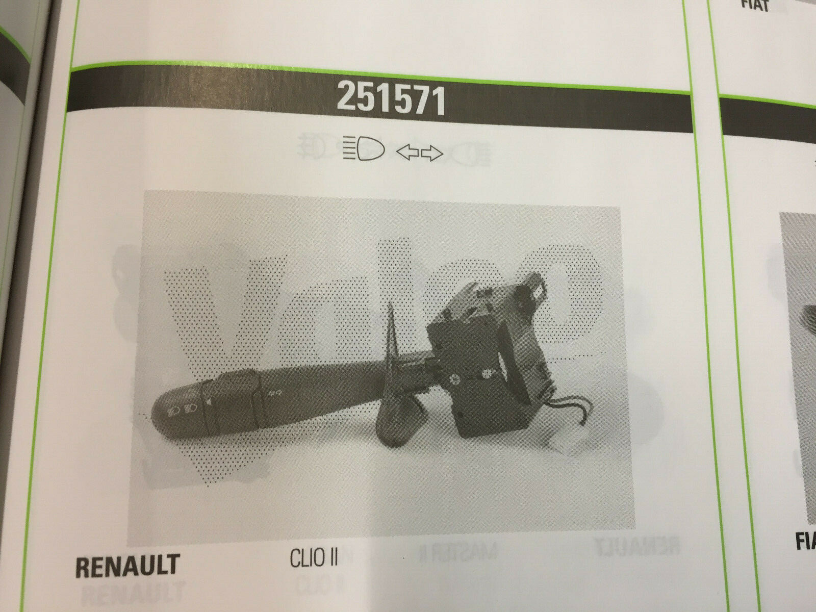 Commodo Valeo 251571 neuf pour éclairage avant de Renault Clio 2 de 1998 à 2008 - 4
