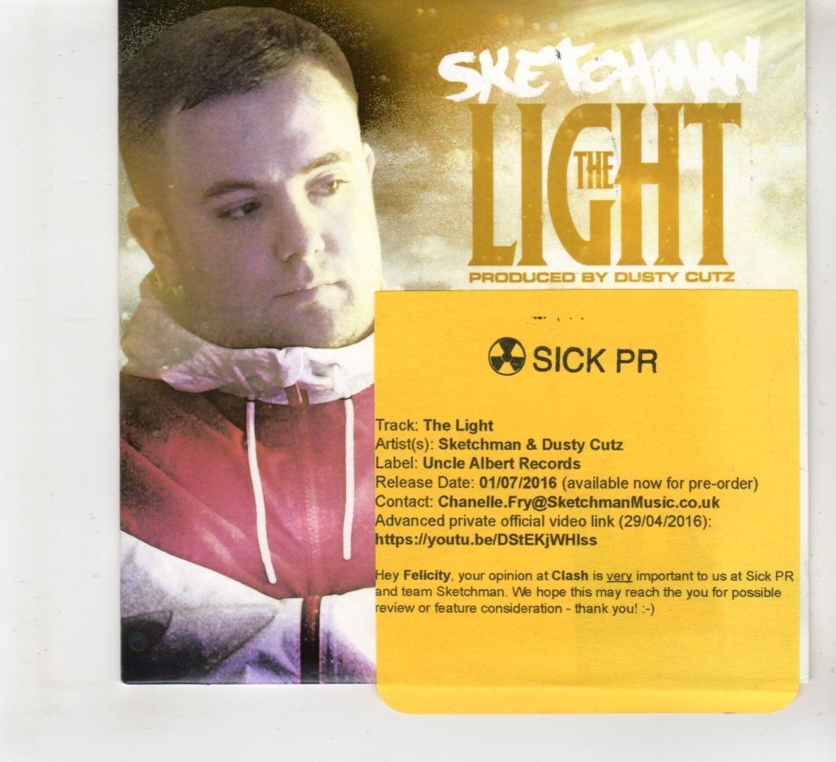 HF177) Sketchman & Dusty Cutz, The Light - 2016 DJ CD | eBay UK