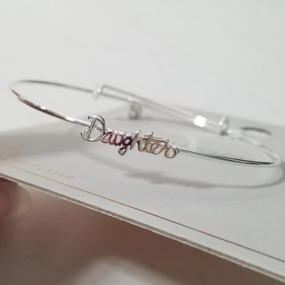 Дочь браслет браслет посеребренный со стразами подвеска - серебро - Изображение 2 из 4