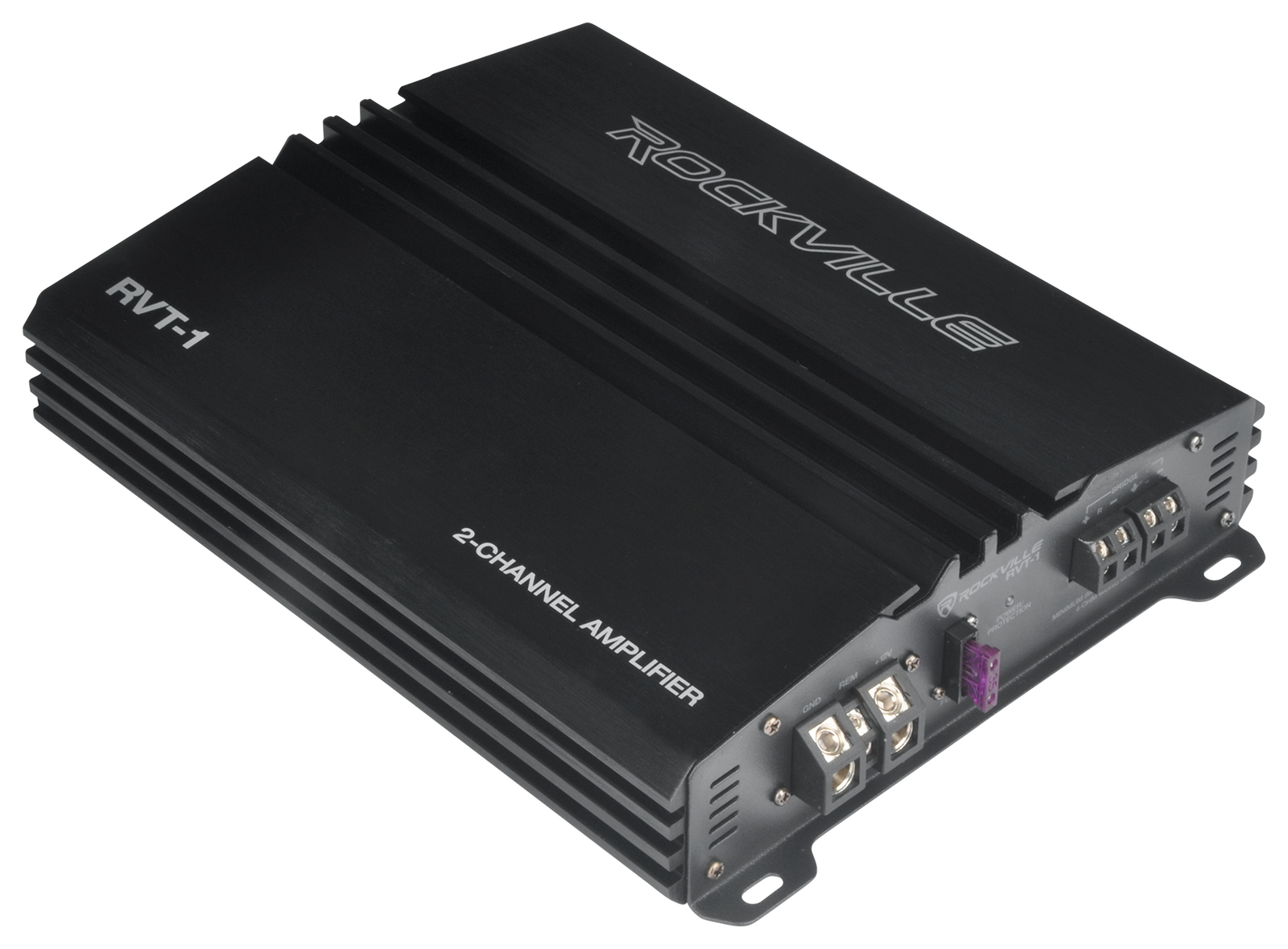 Rockville RVT-1 1000 Вт Пиковый 250 Вт CEA RMS 2-канальный автомобильный усилитель Комплект проводов усилителя