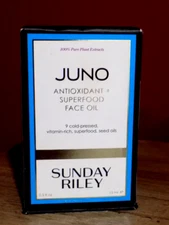 SUNDAY RILEY JUNO ANTIOXIDANT + SUPERFOOD FACE OIL .5 Oz 15ml *NOT SEALED**