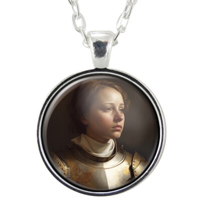Saint Joan Of Arc Necklace, Maid Of Orleans Gift, St Jeanne d'Arc French Jewelry