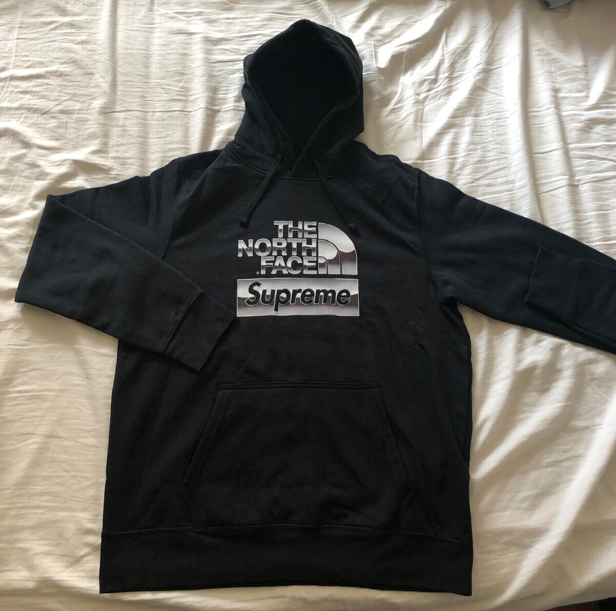 Supreme x The North Face Metallic Box Logo Hoodie Sweater Medium