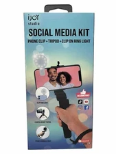 ijoy Studio Social Media Kit (3 in 1) Phone Clip + Tripod + Clip on Ring Light