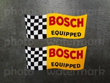2pc Bosch Equipped Stickers Decals Spark Plugs Rally aufklebers Racing Sponsor