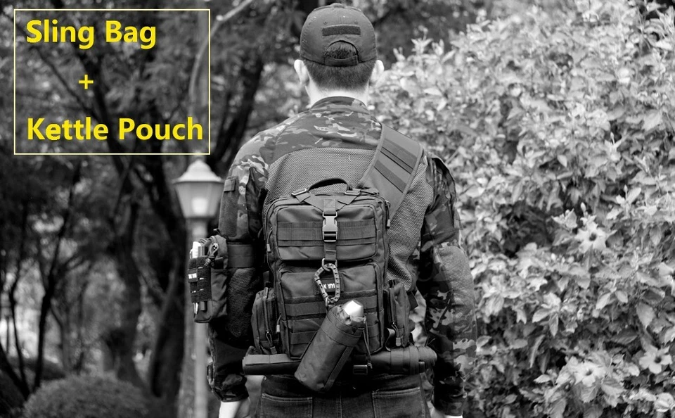 T.H.E. Tom Clancy's The Division 2: SHD Agent Tactical Sling Bag w/ 4 MORCLA Patches