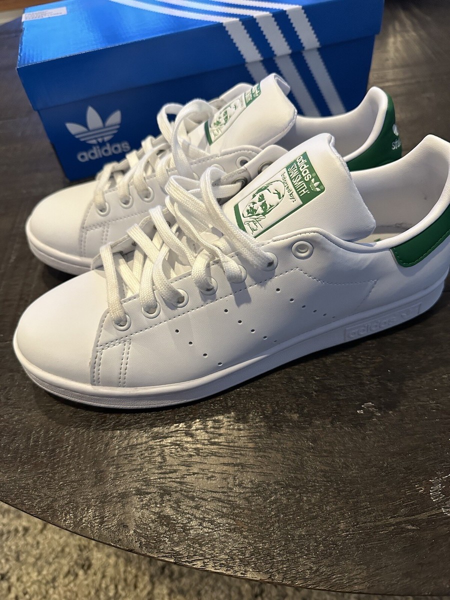 Size 8.5 - adidas Stan Smith Low White Green | eBay