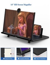 14" Screen Magnifier for Cell Phone - 3D HD Magnifying Projector Screen Enlar D3
